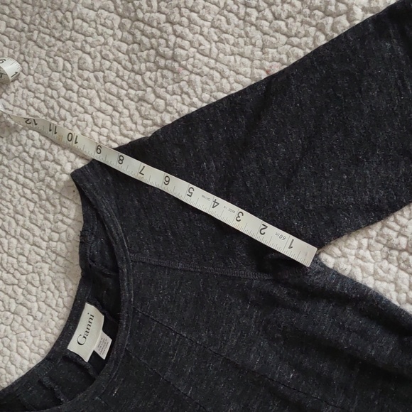 Ganni Size Medium Winter Jersey Grey Short Sleeve 100% Cotton A-Line Dress - Picture 10 of 16